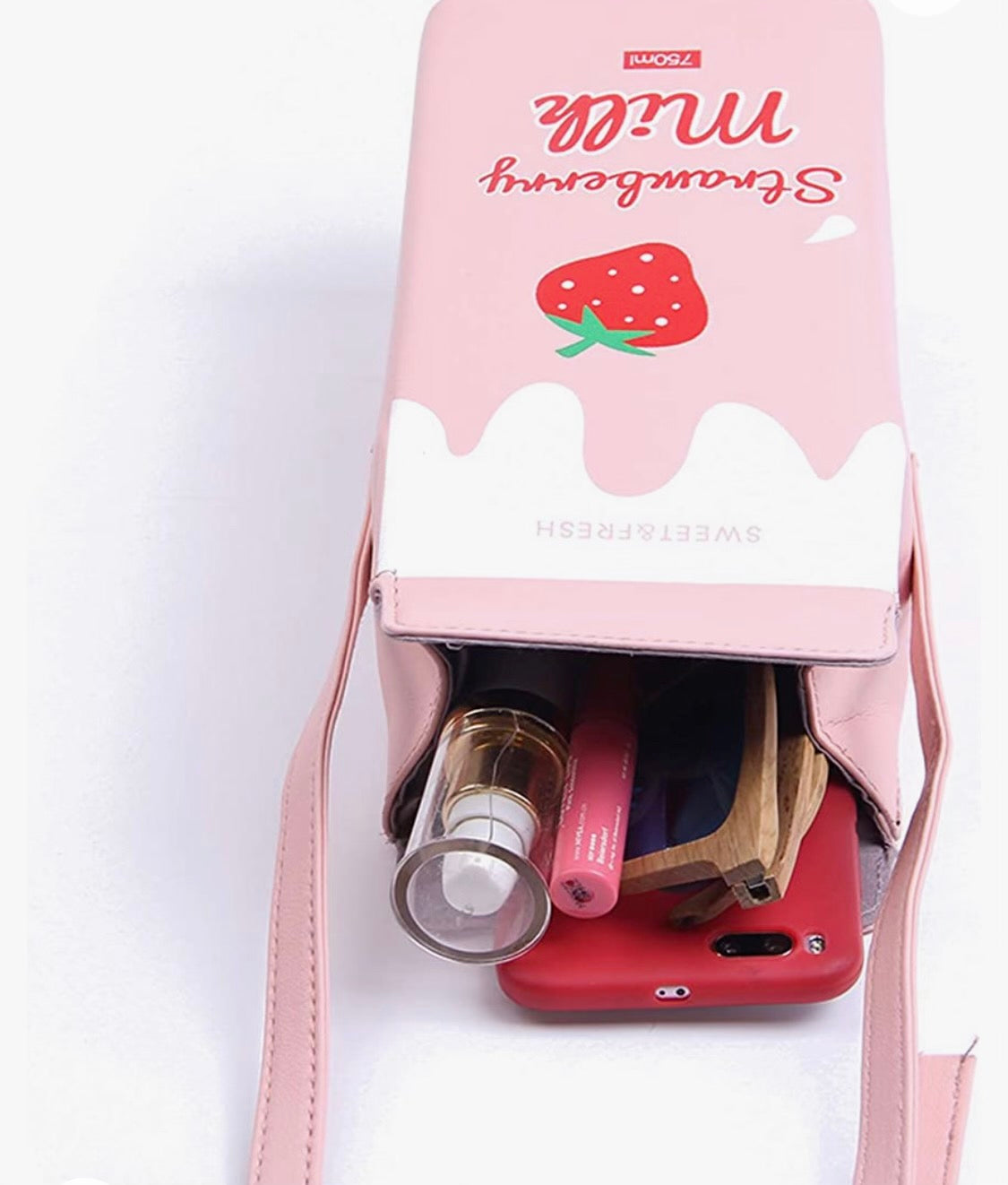 Strawberry Milk Crossover Purse